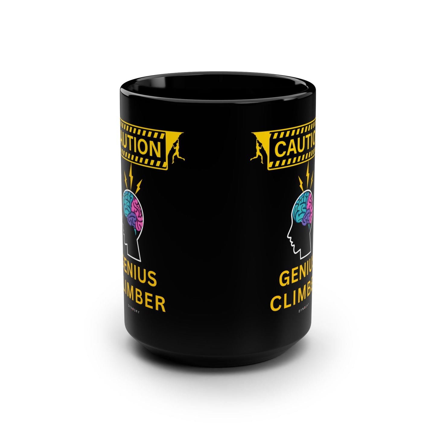 Caution: Genius Climber Mug