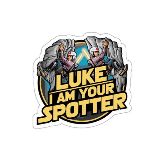 Luke I Am Your Spotter Climbing Sticker