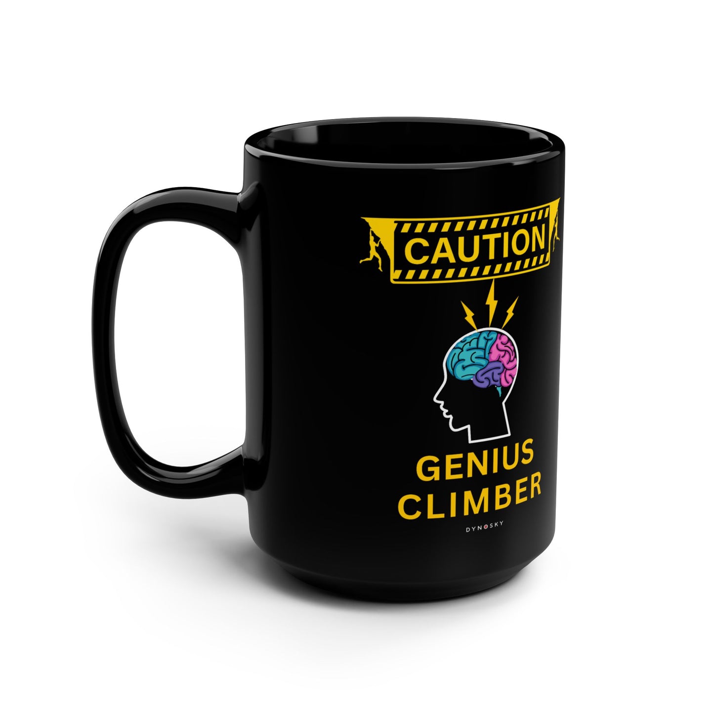 Caution: Genius Climber Mug