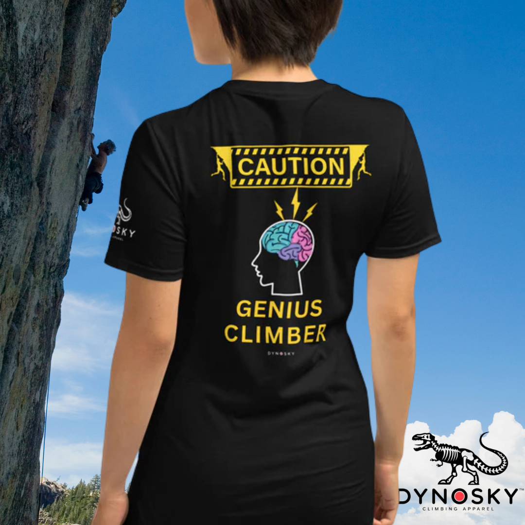 Caution: Genius Climber T-Shirt