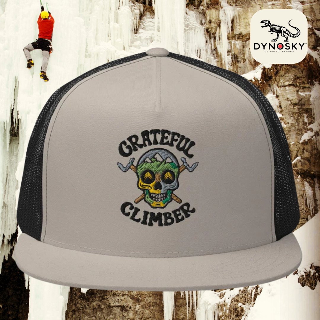 Grateful Climber Embroidered Mesh Cap