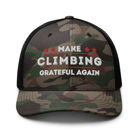 Make Climbing Grateful Again Camo Hat