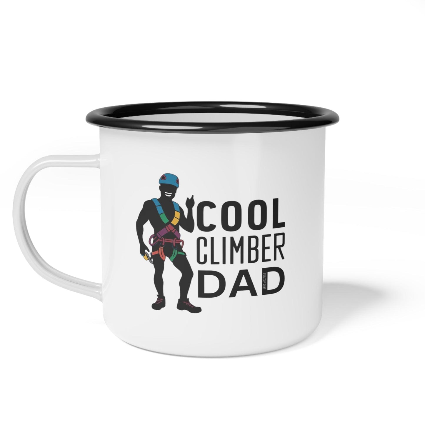 Cool Climber Dad Enamel Cup - Dyno Sky