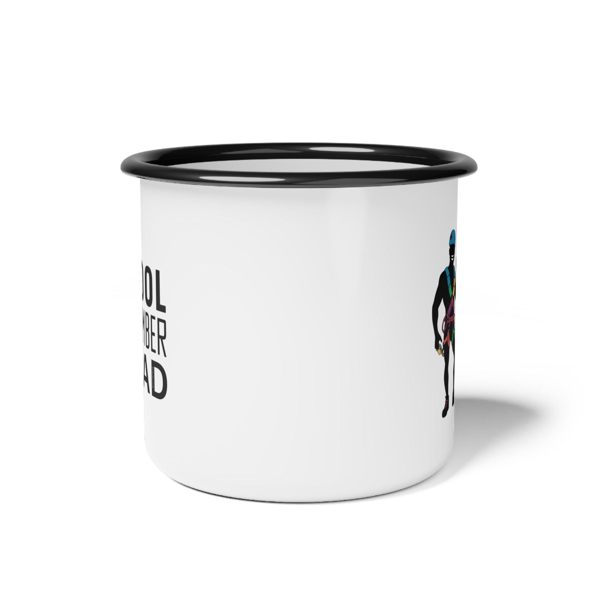 Cool Climber Dad Enamel Cup - Dyno Sky