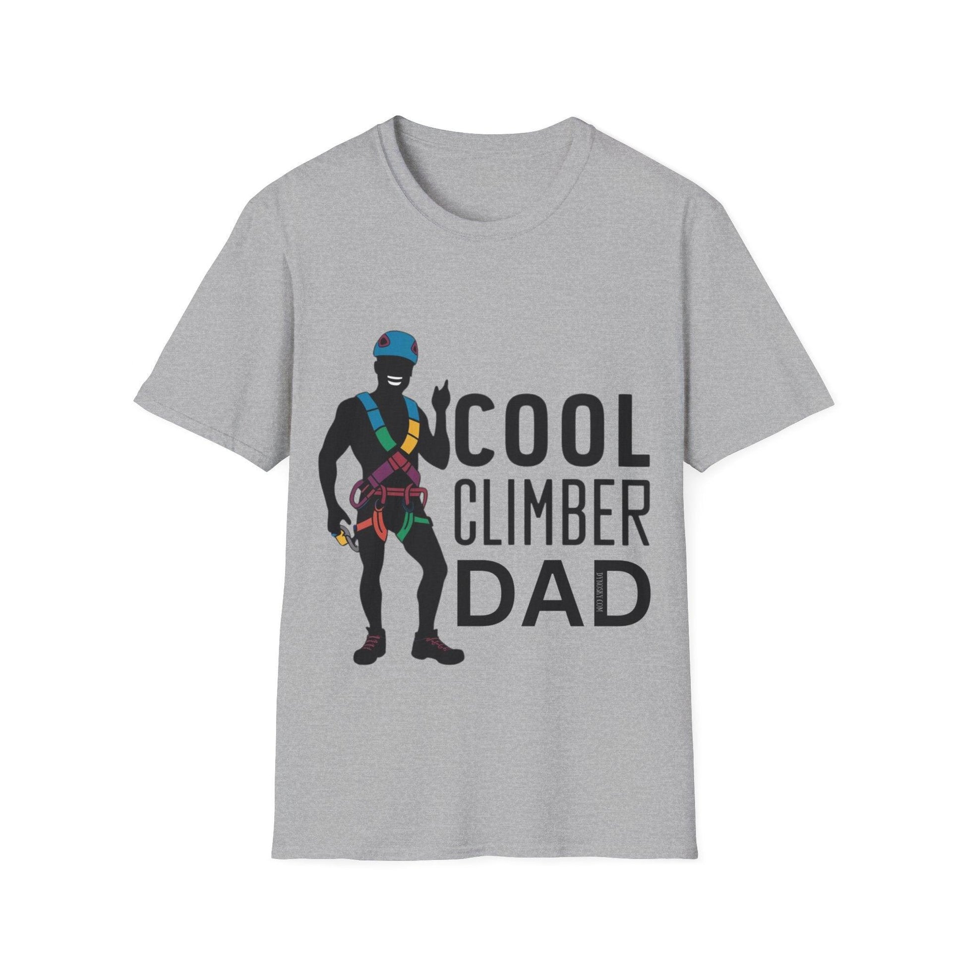 Cool Climber Dad Heather Shirt - Dyno Sky