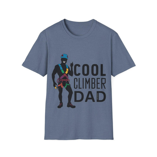 Cool Climber Dad Heather Shirt - Dyno Sky