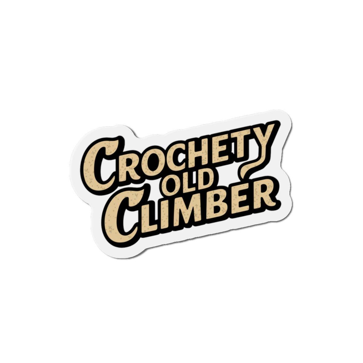 Crochety Old Climber Fridge Magnet - Dyno Sky