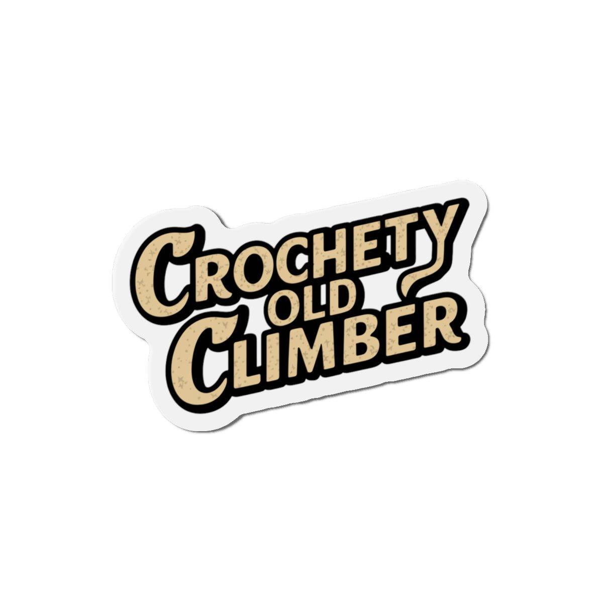 Crochety Old Climber Fridge Magnet - Dyno Sky