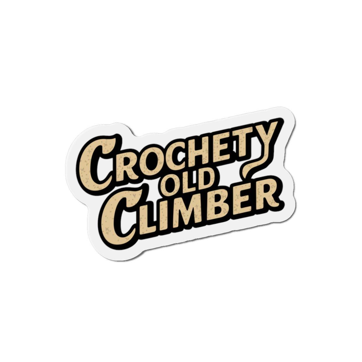 Crochety Old Climber Fridge Magnet - Dyno Sky