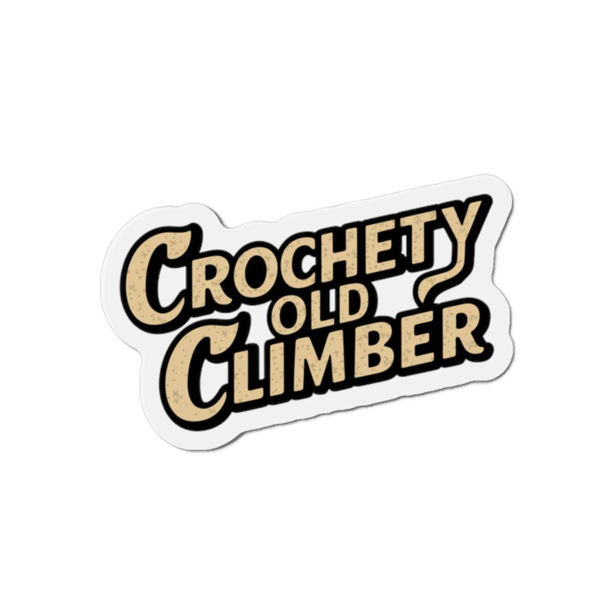 Crochety Old Climber Fridge Magnet - Dyno Sky