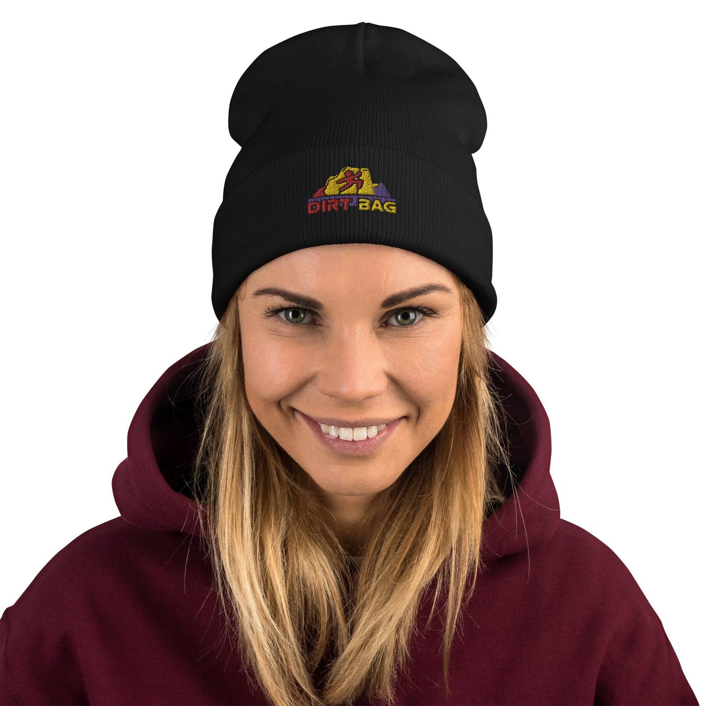 Dirt Bag Embroidered Beanie - Dyno Sky