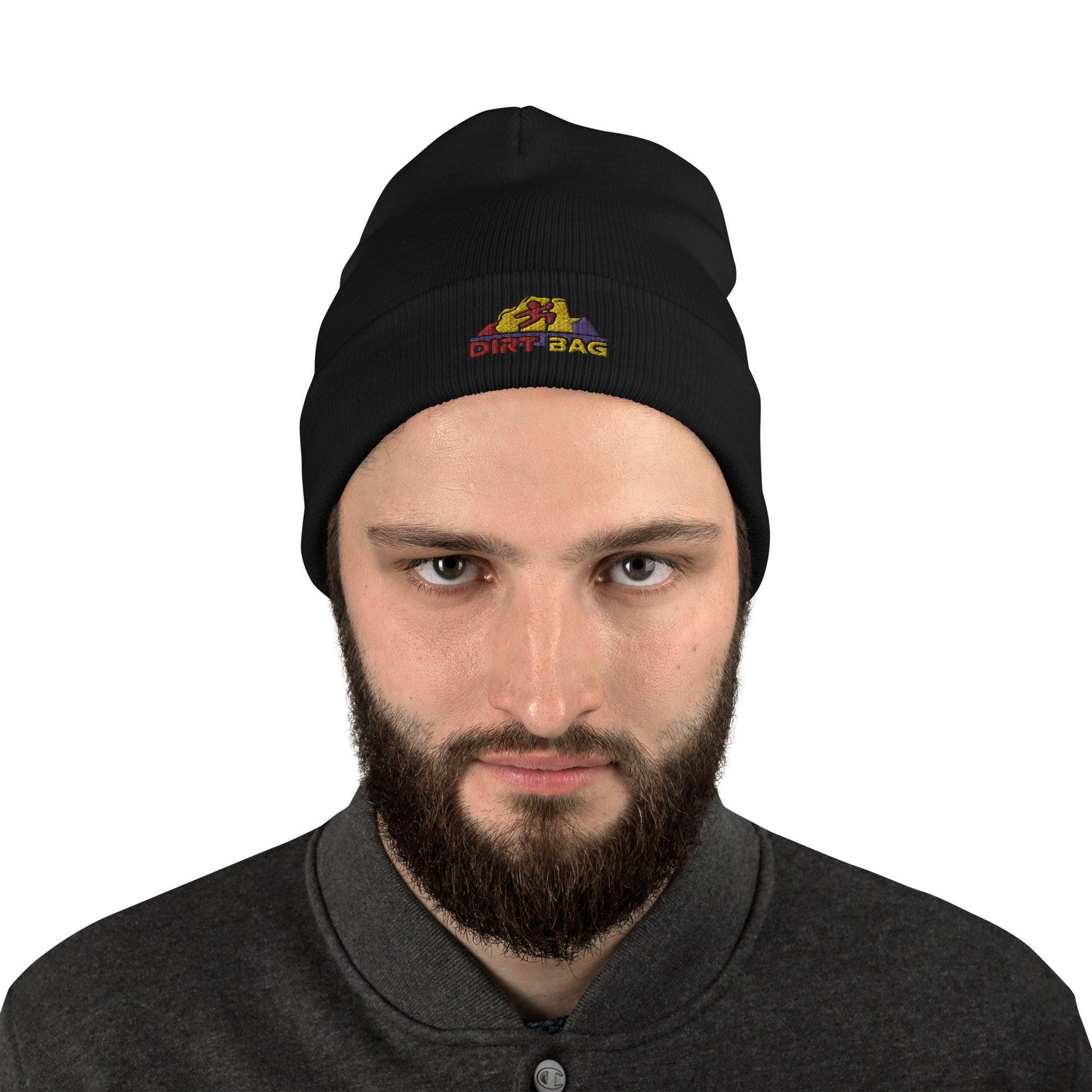 Dirt Bag Embroidered Beanie - Dyno Sky