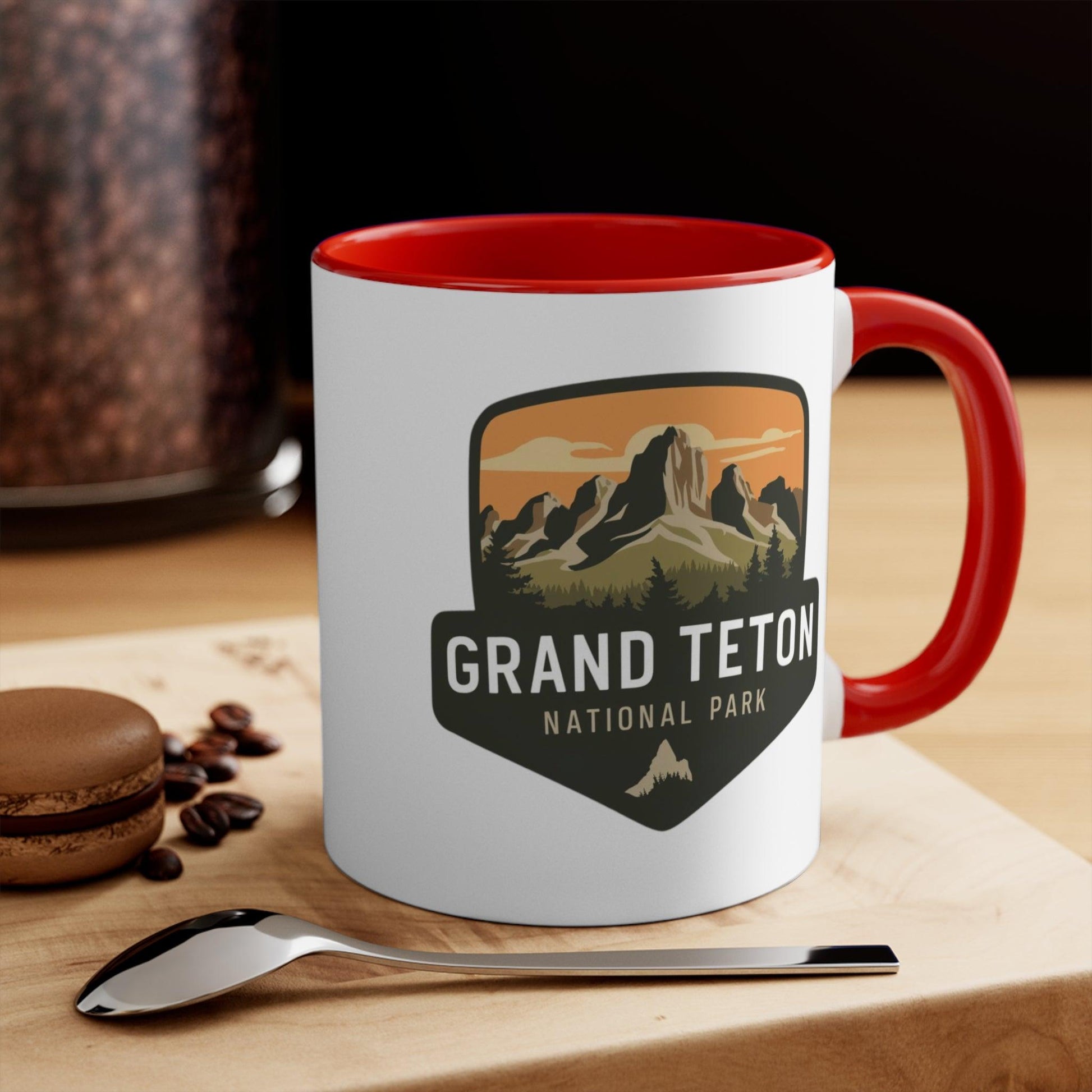 Grand Teton Ceramic Two - Tone Mug - Dyno Sky