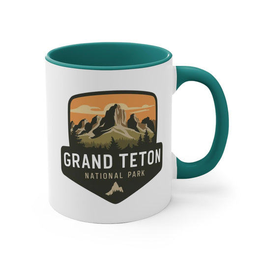 Grand Teton Ceramic Two - Tone Mug - Dyno Sky