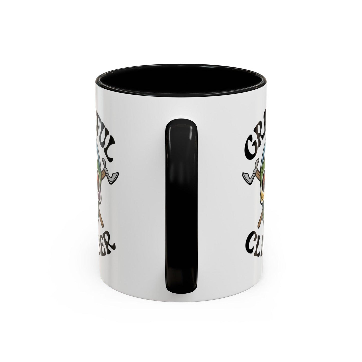 Grateful Climber Accent Coffee Mug - Dyno Sky