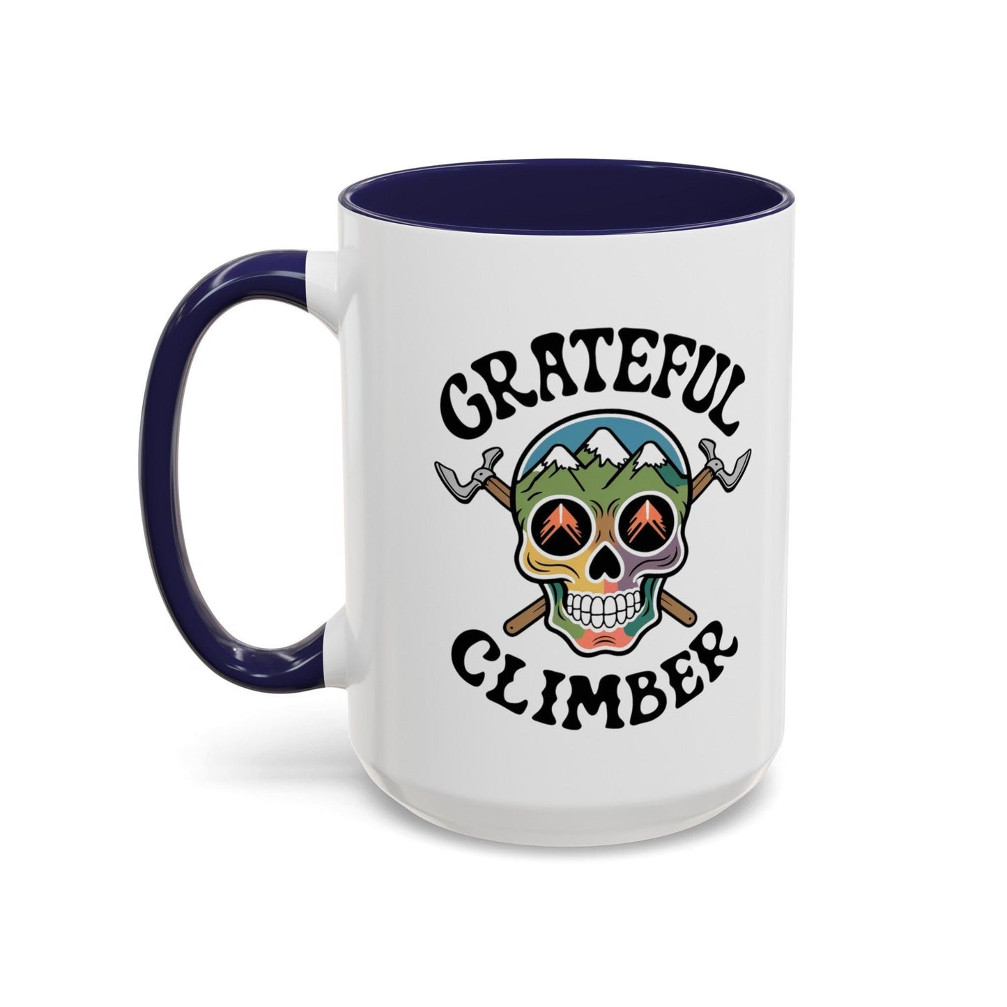 Grateful Climber Accent Coffee Mug - Dyno Sky