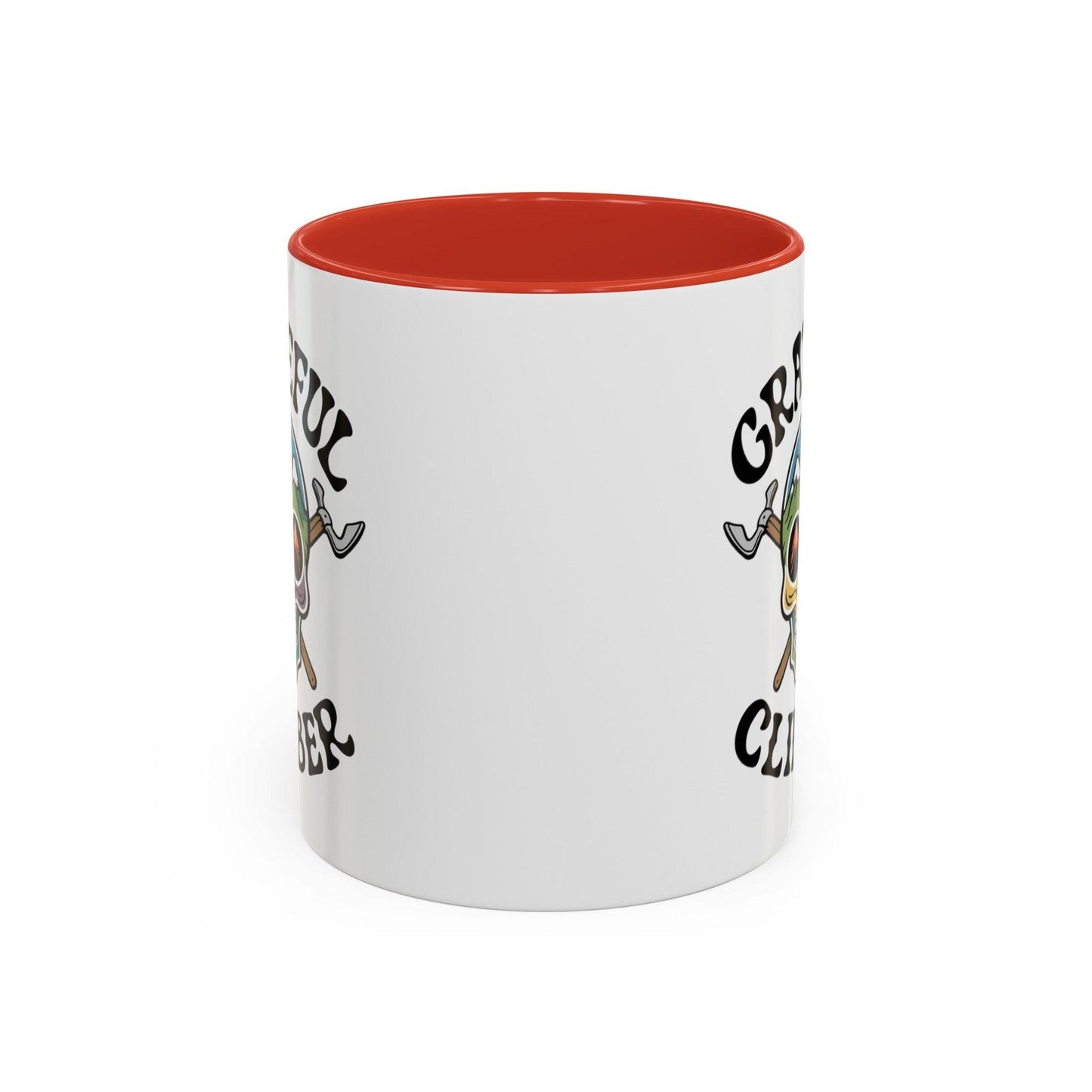 Grateful Climber Accent Coffee Mug - Dyno Sky