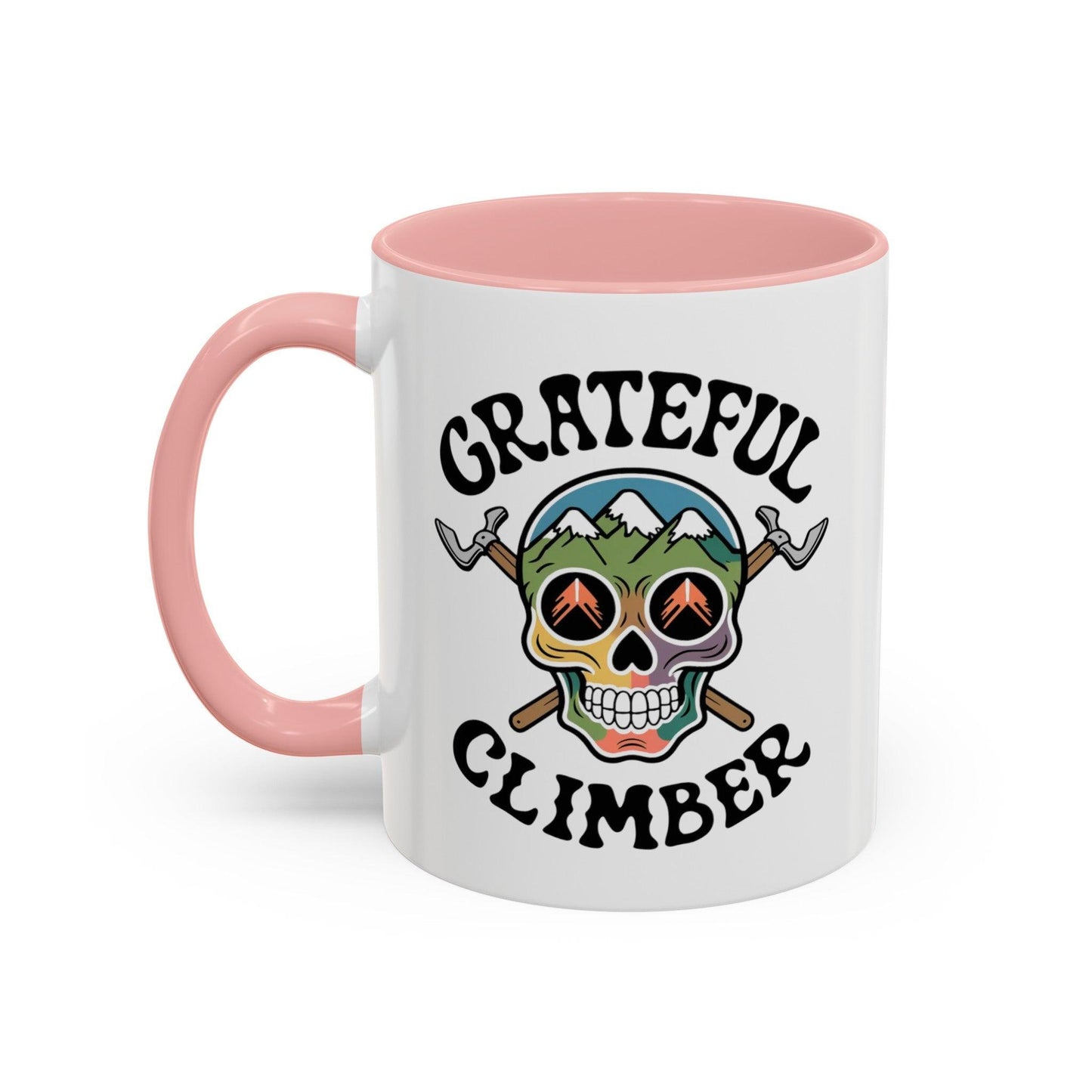 Grateful Climber Accent Coffee Mug - Dyno Sky