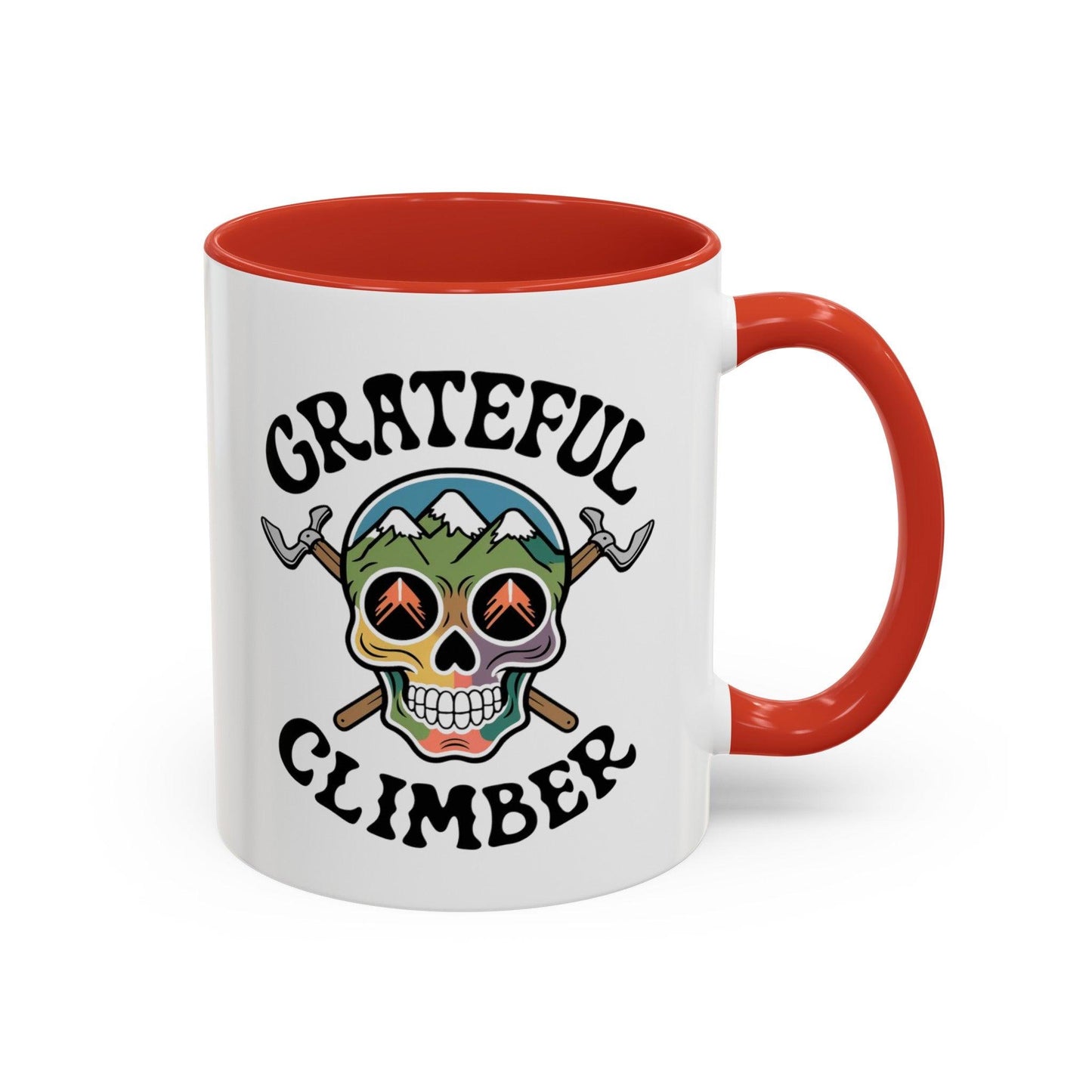 Grateful Climber Accent Coffee Mug - Dyno Sky