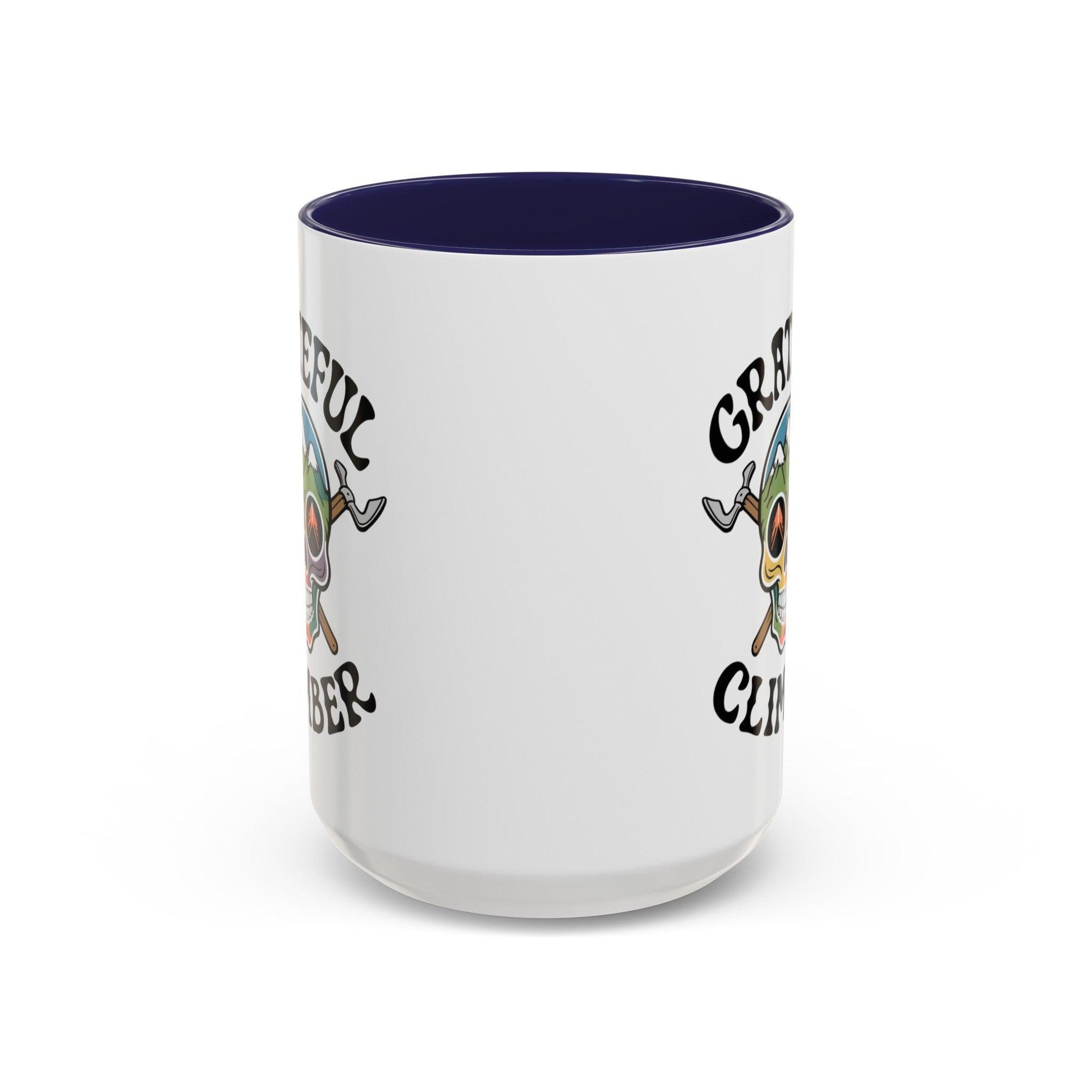 Grateful Climber Accent Coffee Mug - Dyno Sky