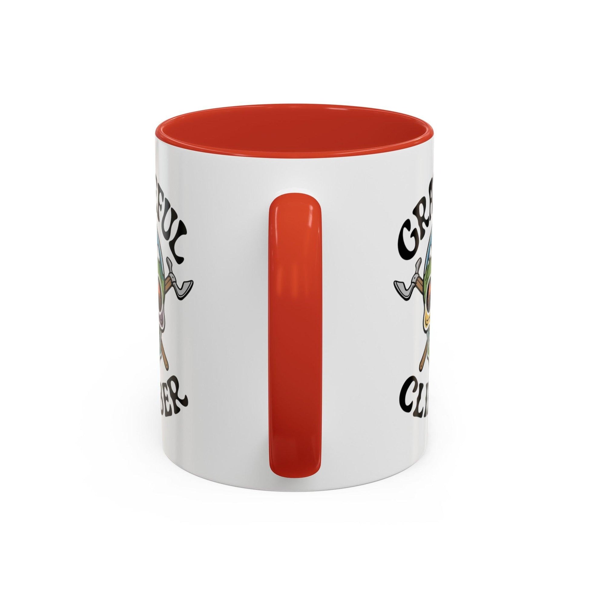 Grateful Climber Accent Coffee Mug - Dyno Sky