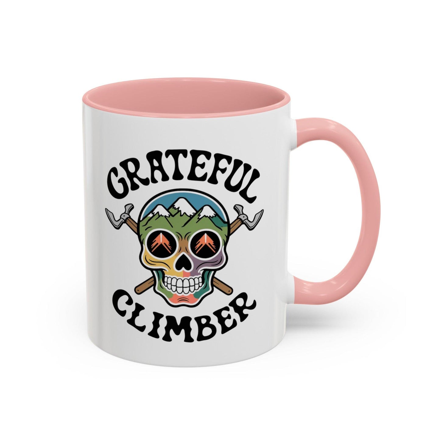 Grateful Climber Accent Coffee Mug - Dyno Sky