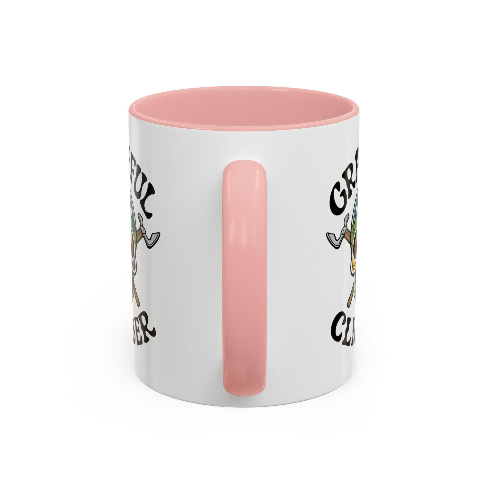 Grateful Climber Accent Coffee Mug - Dyno Sky