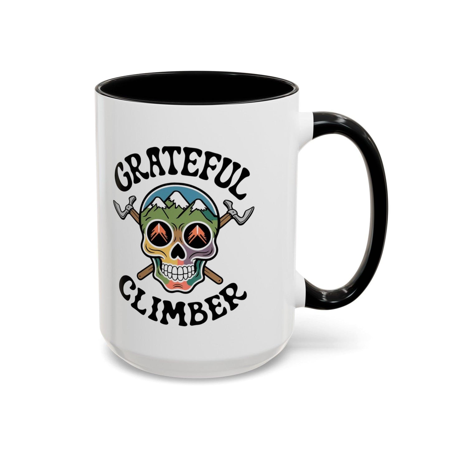 Grateful Climber Accent Coffee Mug - Dyno Sky