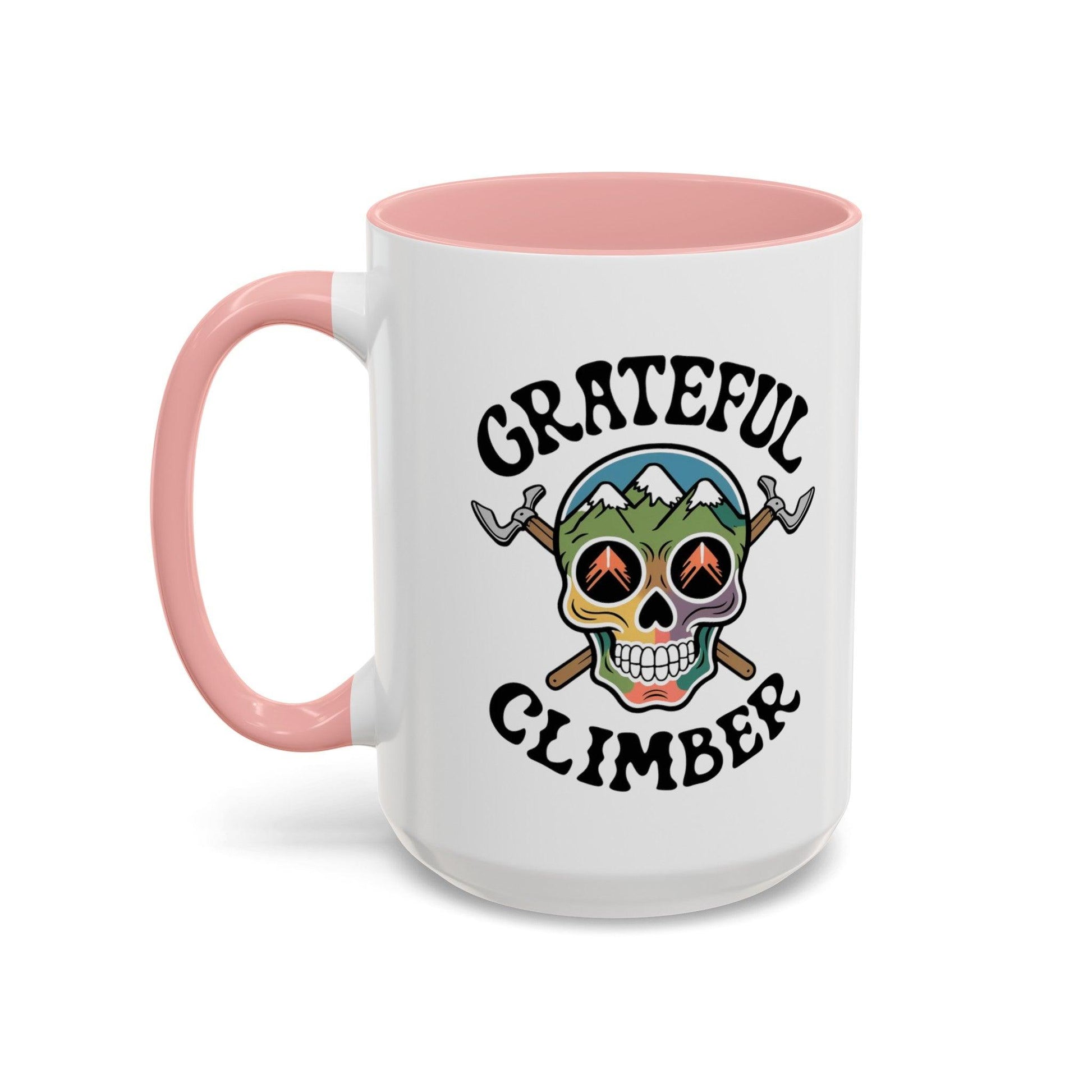 Grateful Climber Accent Coffee Mug - Dyno Sky