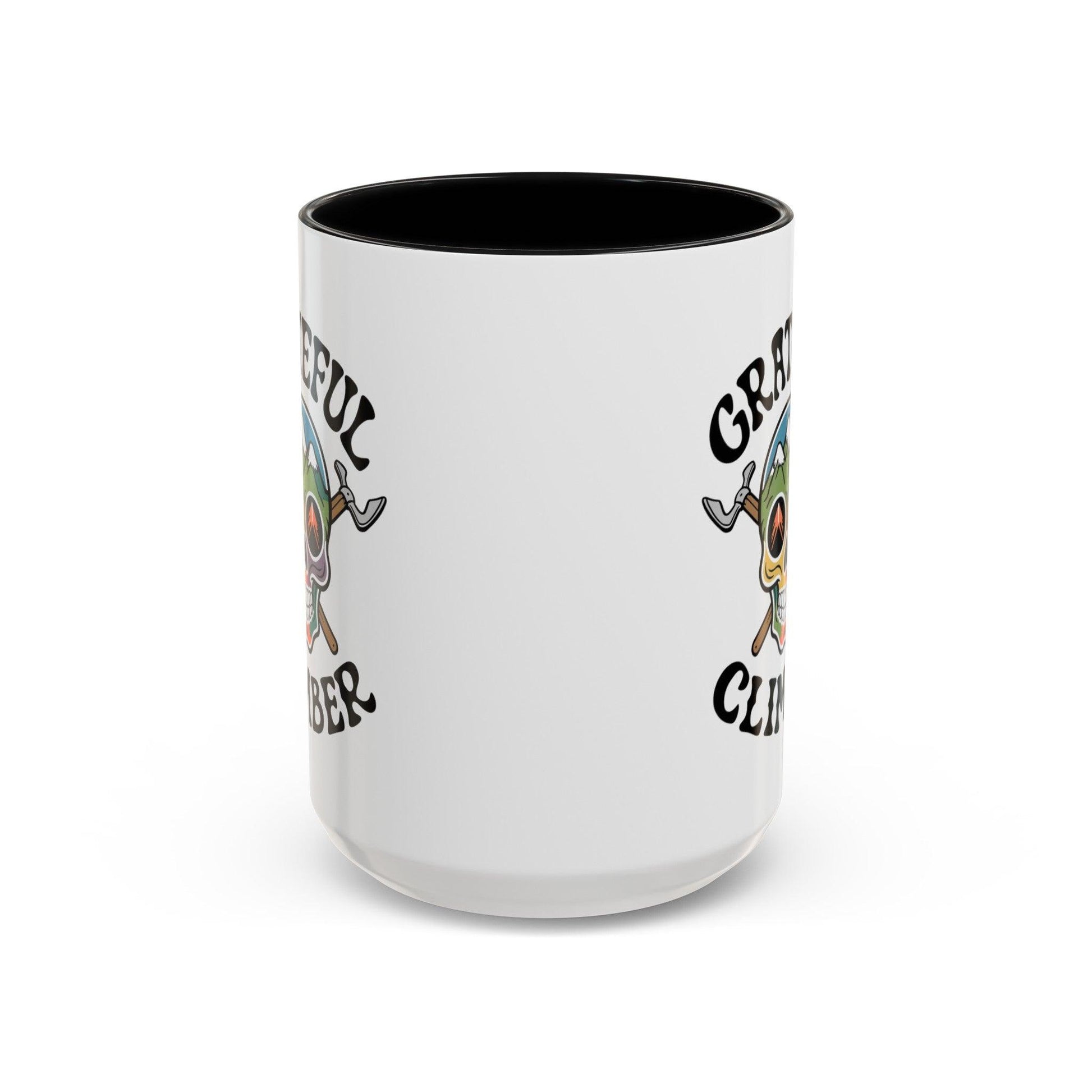 Grateful Climber Accent Coffee Mug - Dyno Sky