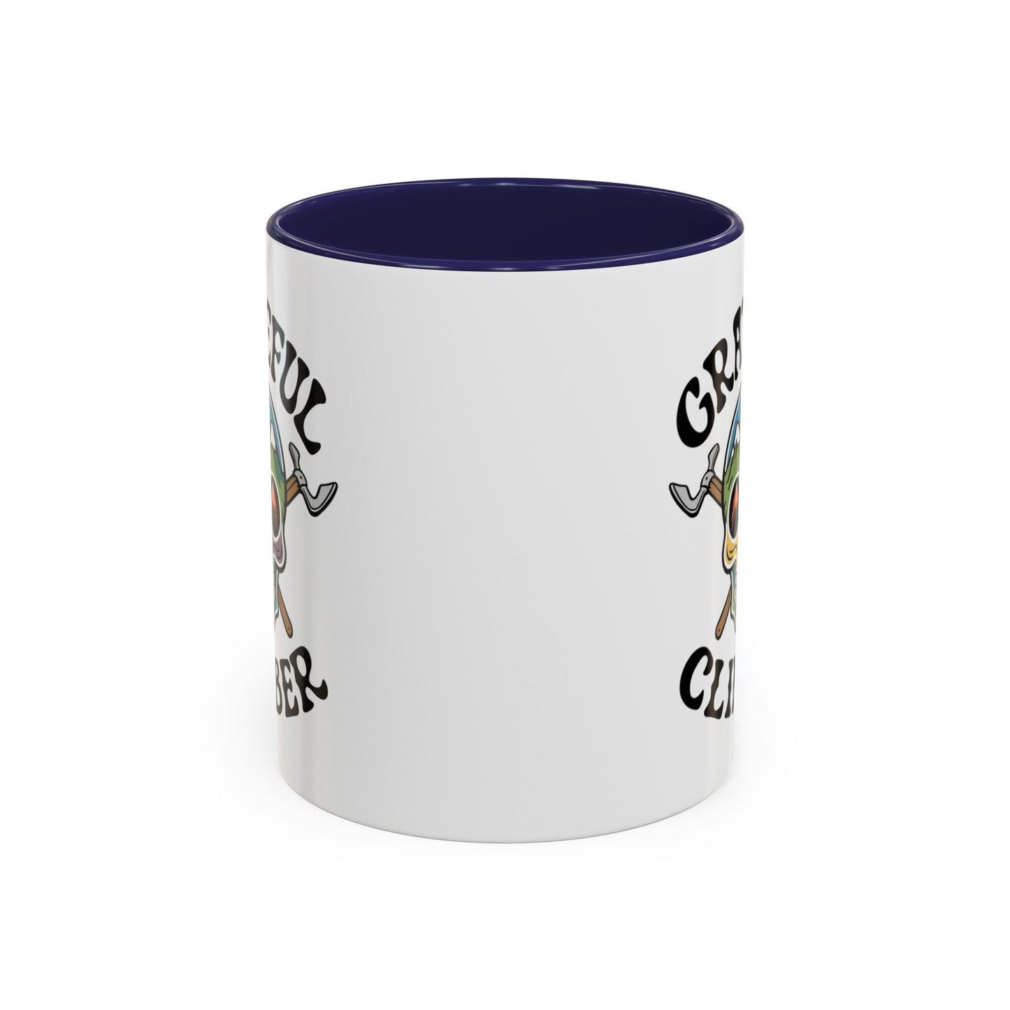 Grateful Climber Accent Coffee Mug - Dyno Sky