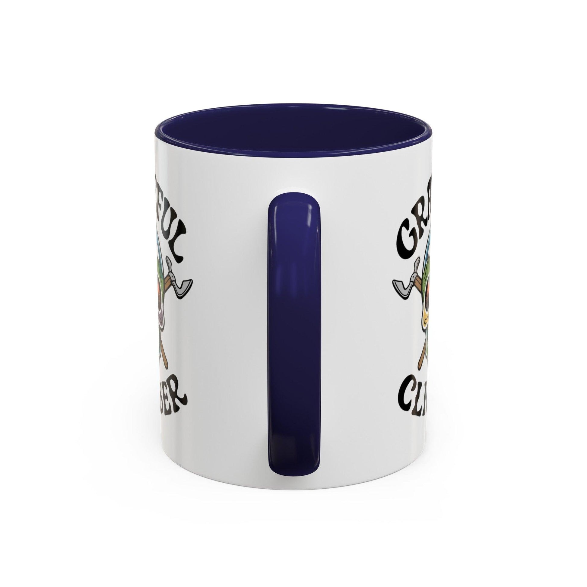 Grateful Climber Accent Coffee Mug - Dyno Sky