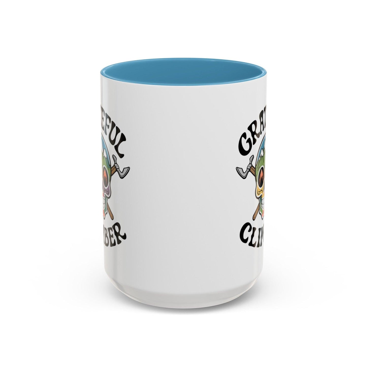 Grateful Climber Accent Coffee Mug - Dyno Sky