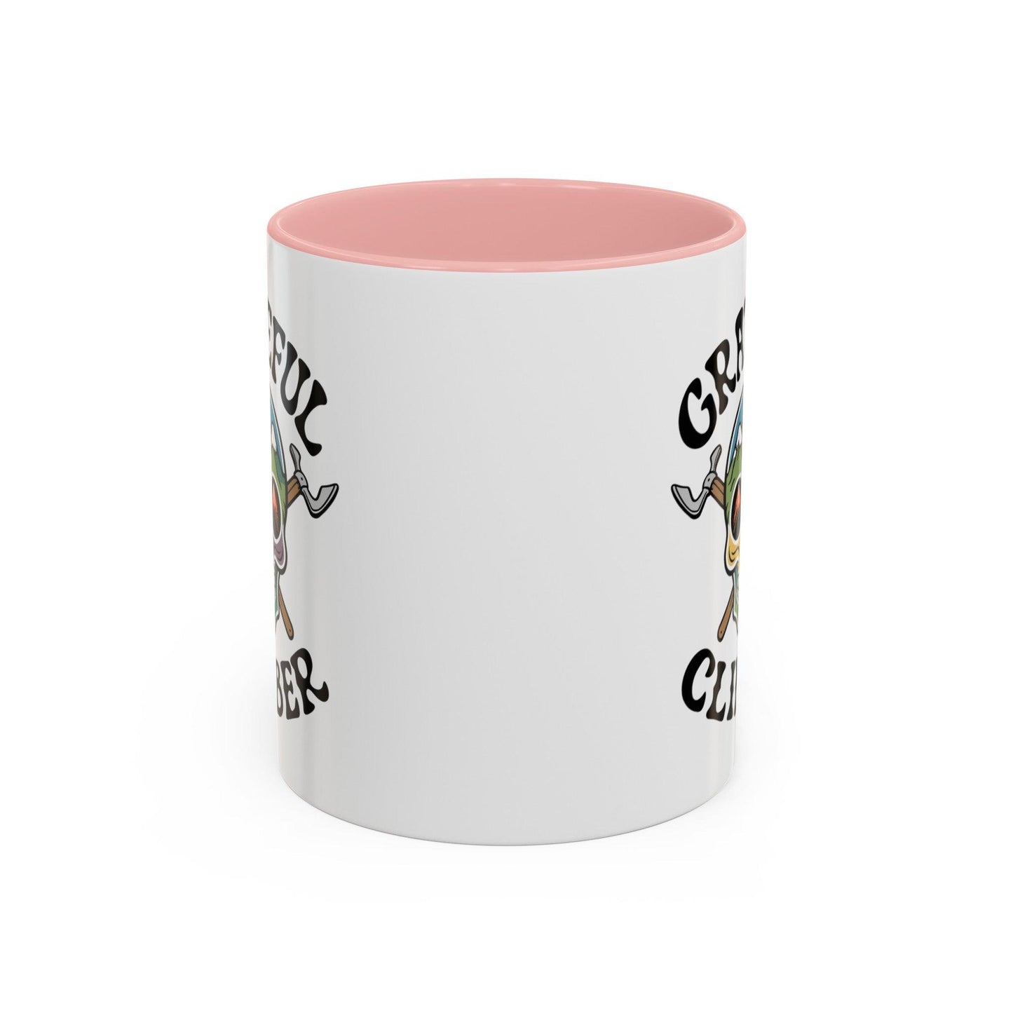 Grateful Climber Accent Coffee Mug - Dyno Sky