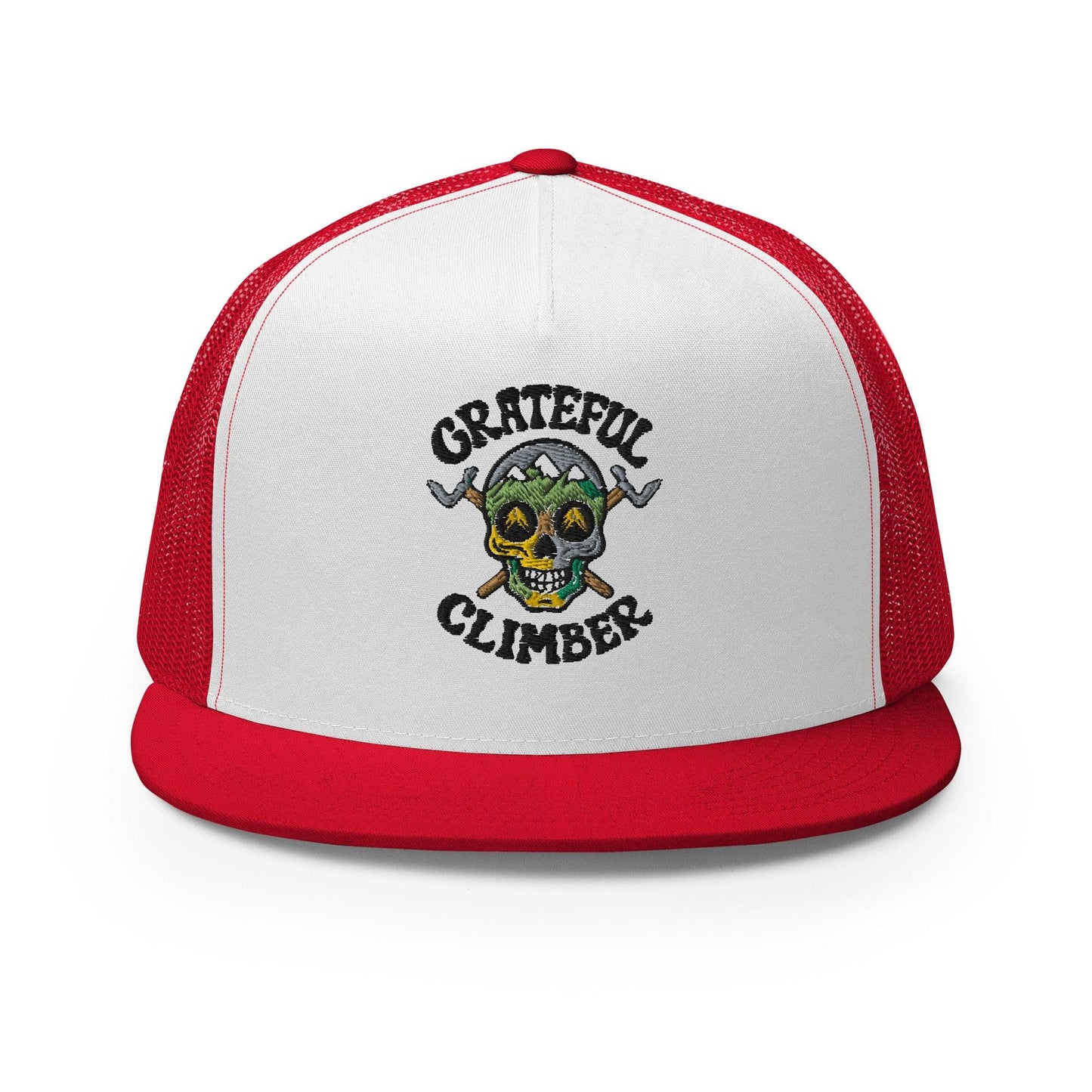 Grateful Climber Embroidered Mesh Cap - Dyno Sky