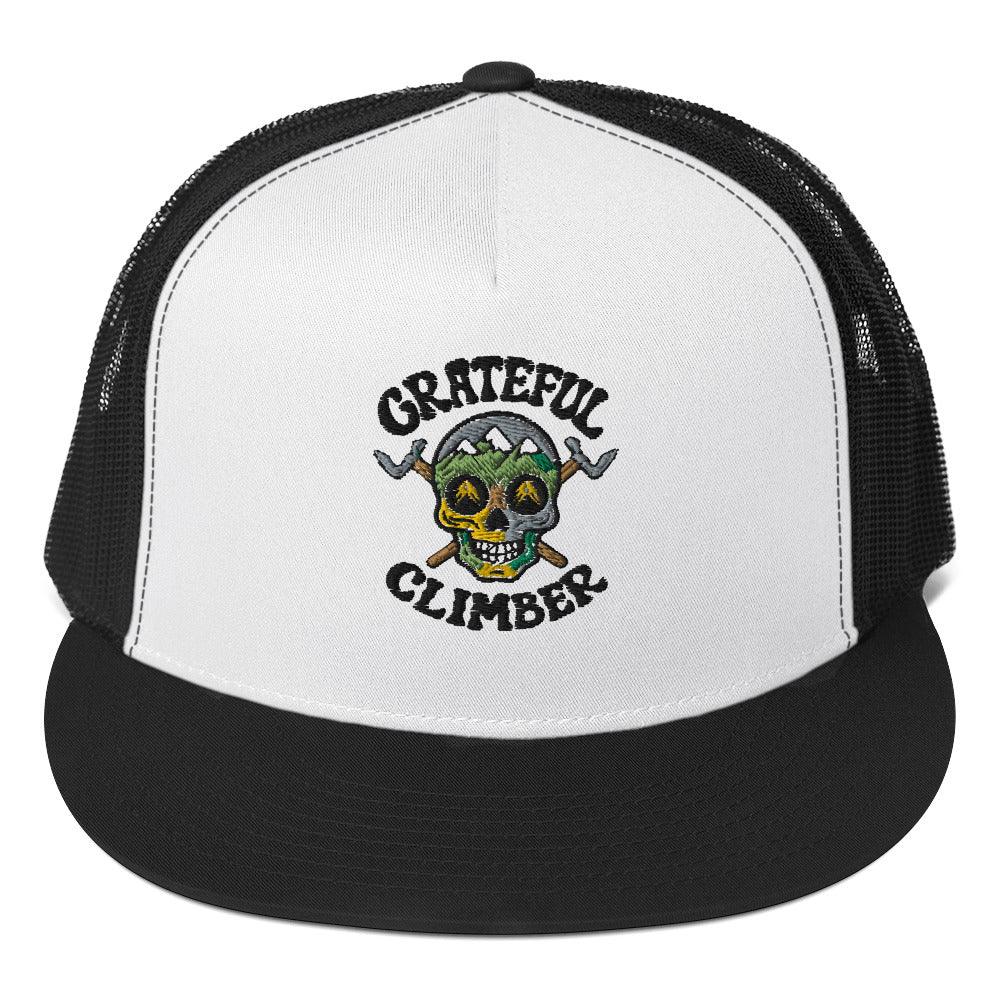 Grateful Climber Embroidered Mesh Cap - Dyno Sky