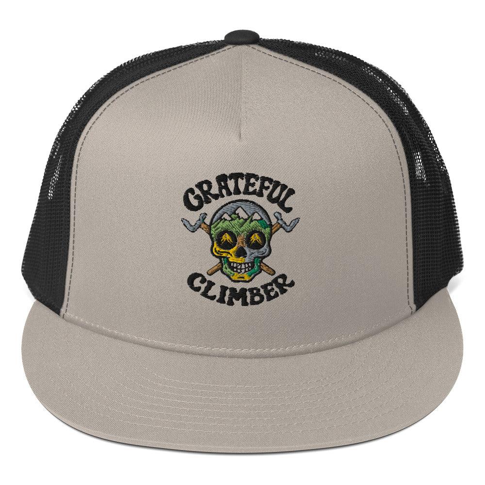 Grateful Climber Embroidered Mesh Cap - Dyno Sky