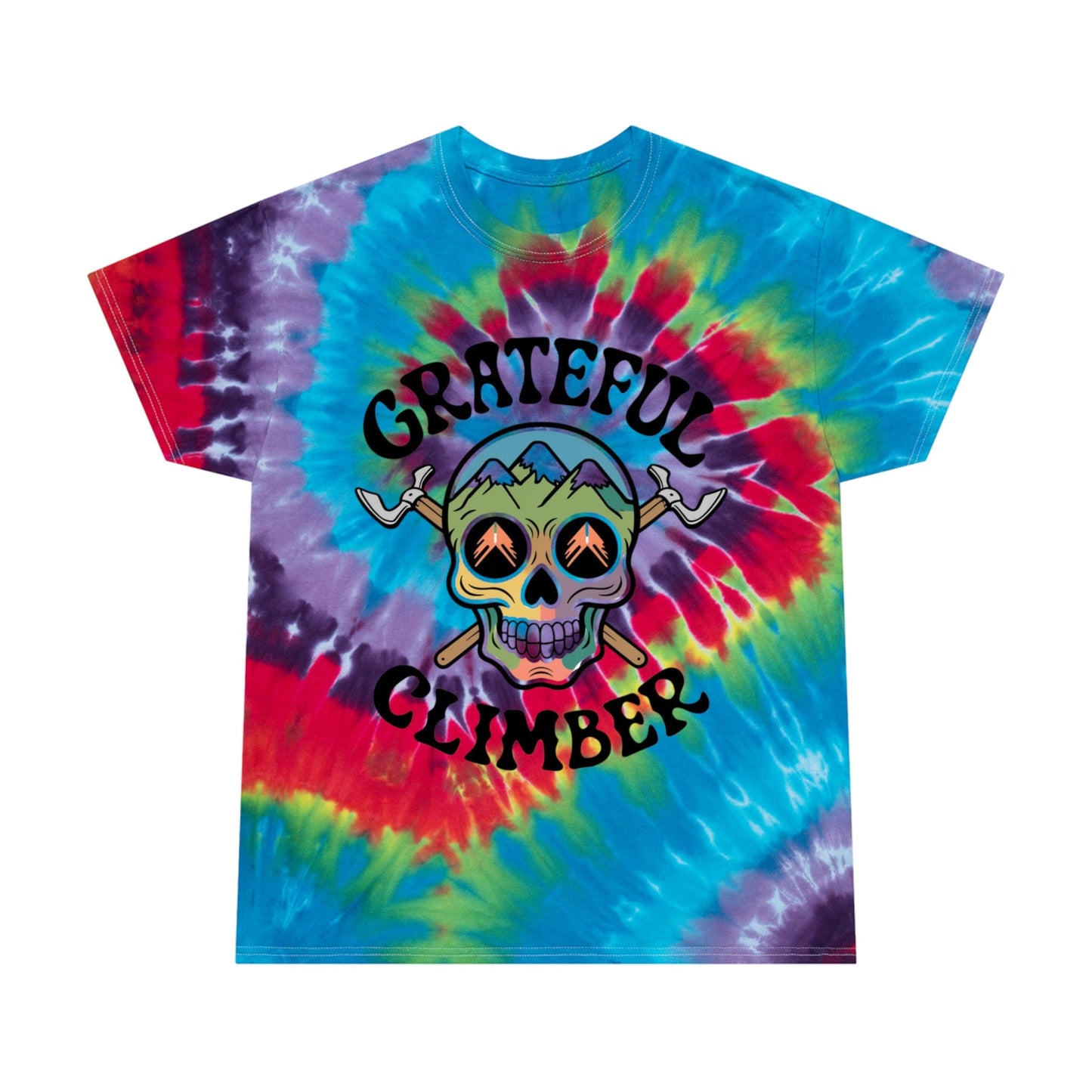 Grateful Climber Tie - Dye Tee - Dyno Sky