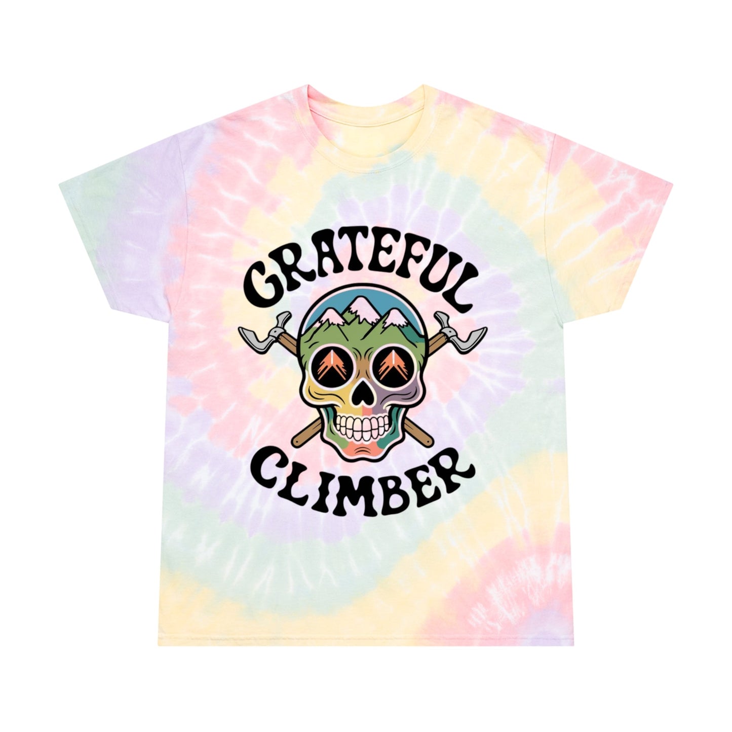 Grateful Climber Tie - Dye Tee - Dyno Sky