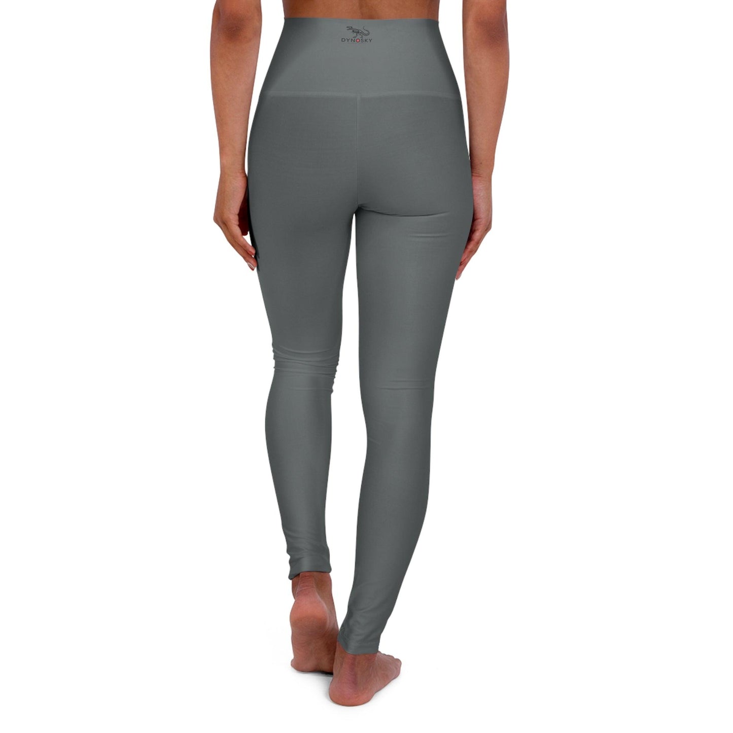 High Waisted Yoga Leggings (AOP) - Dyno Sky