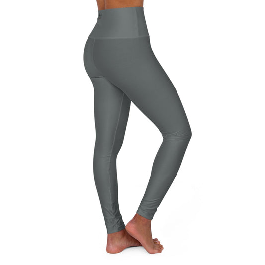 High Waisted Yoga Leggings (AOP) - Dyno Sky