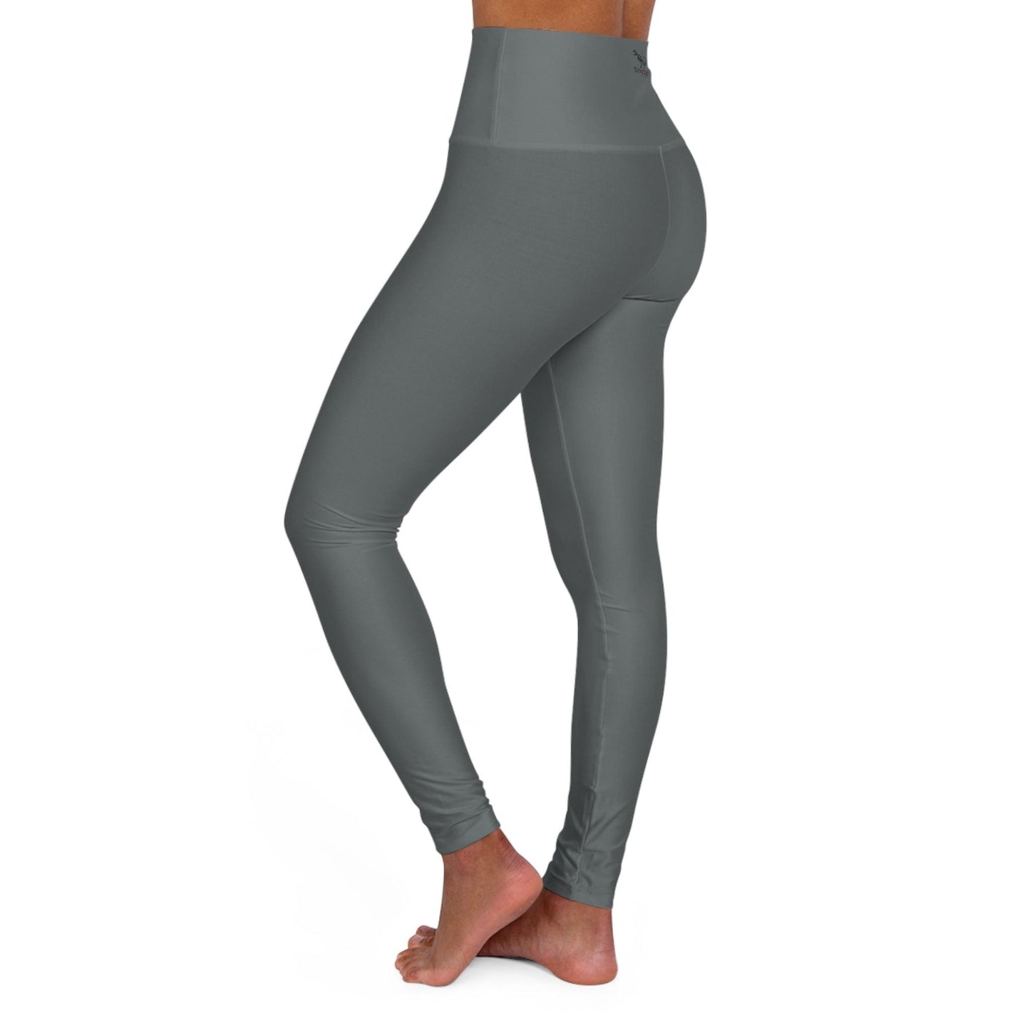 High Waisted Yoga Leggings (AOP) - Dyno Sky