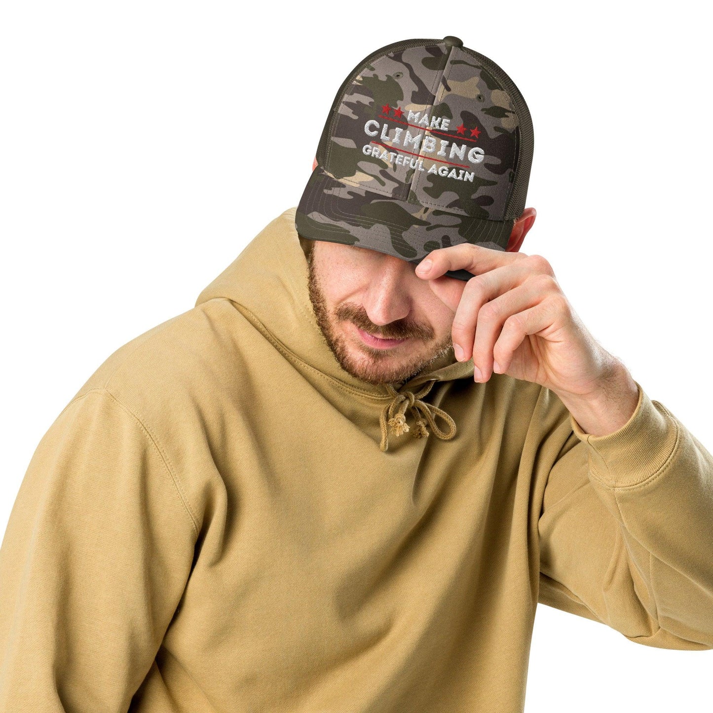 Make Climbing Grateful Again Camo Hat - Dyno Sky