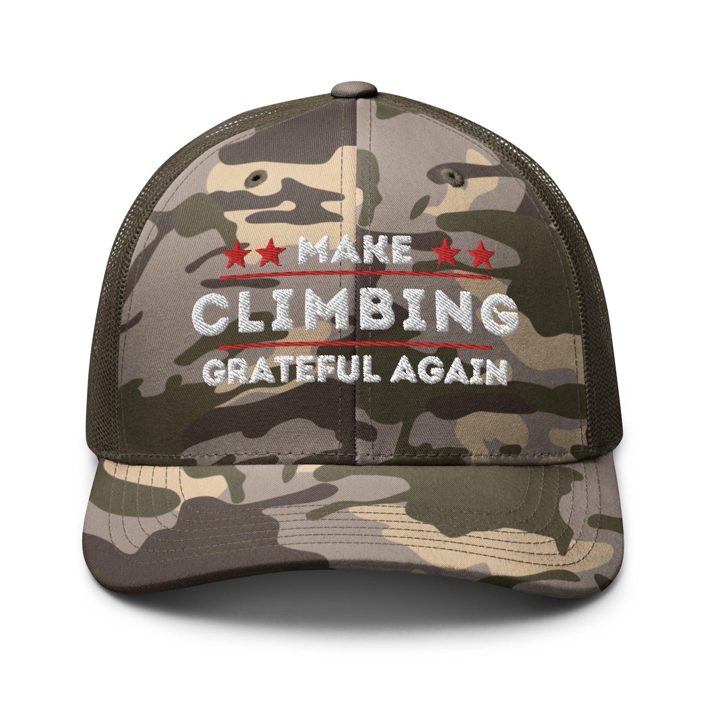 Make Climbing Grateful Again Camo Hat - Dyno Sky