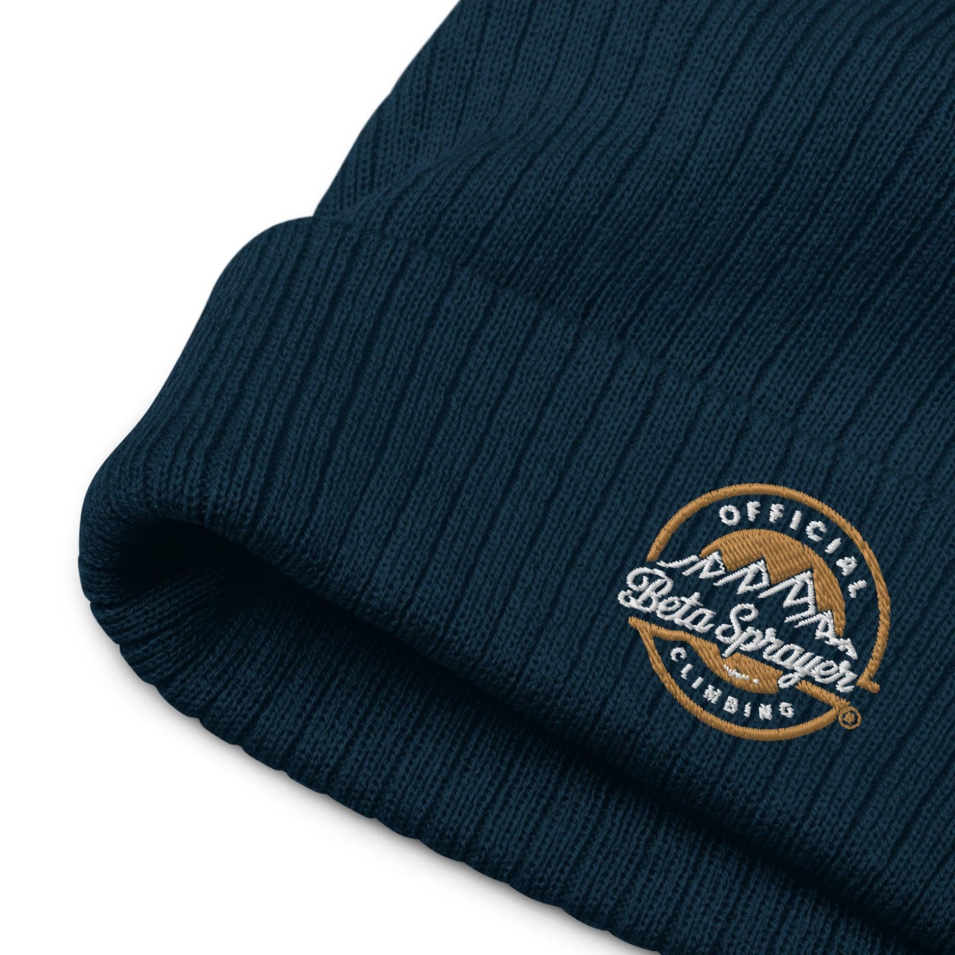 Recycled Beta Sprayer Climber Beanie - Dyno Sky