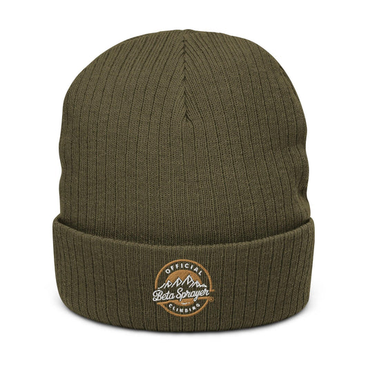 Recycled Beta Sprayer Climber Beanie - Dyno Sky