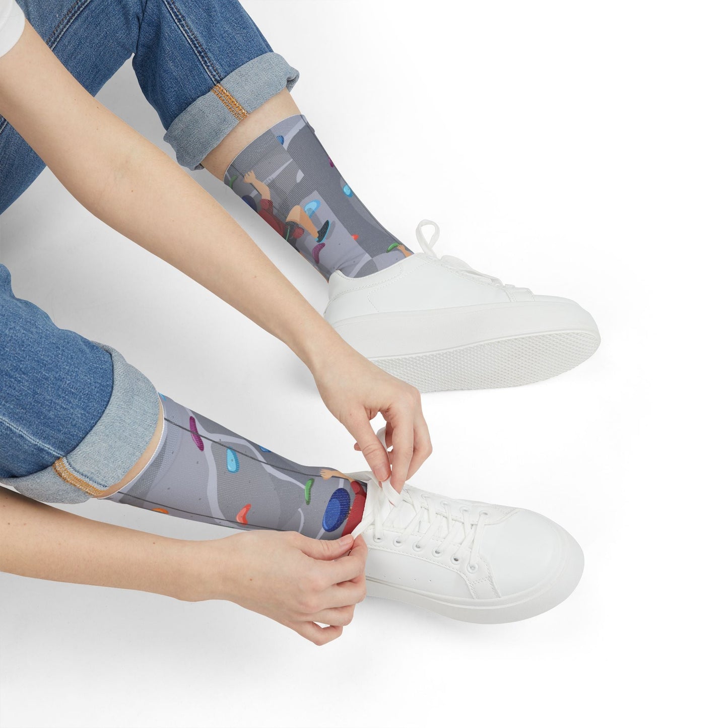 Sublimation Crew Socks - Dyno Sky